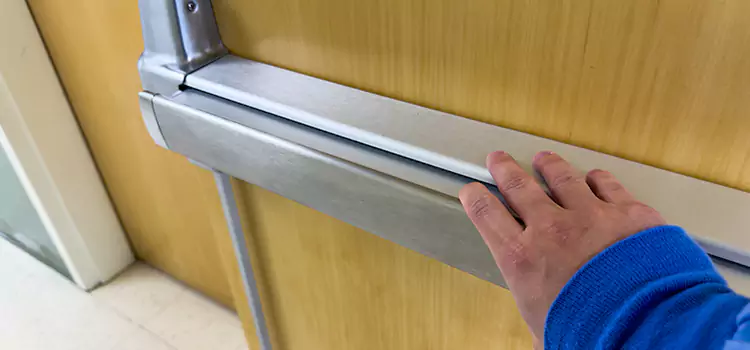 Installing a Push Bar on a Door Rolla